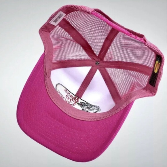 Bass Pro Shops Embroidered Pink Trucker Hat, Ladies Fit! - Picture 4 of 6